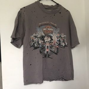 vintage lf furst of a kind looney tunes harley tee